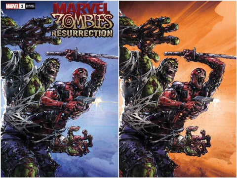Marvel Zombies Resurrection #1 - Clayton Crain Variant Set