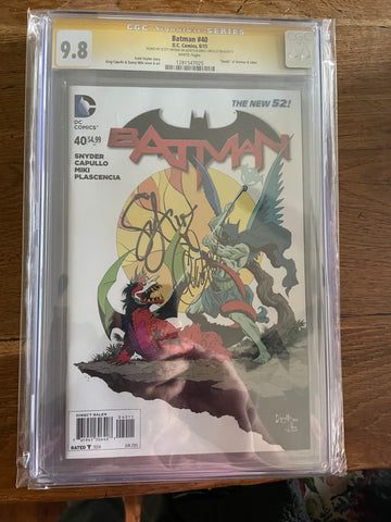 Batman #40 - CGC SS 9.8 - Signed by Greg Capullo and Scott Snyder